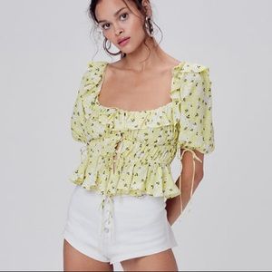 For love and lemons chrysanthemum crop top